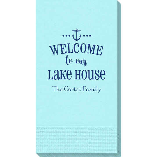 Welcome to Our Lake House Guest Towels
